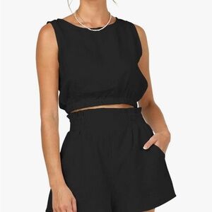 Amazon Black Two-Piece Set